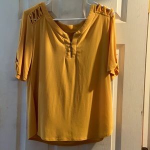 Yellow Peekaboo Top